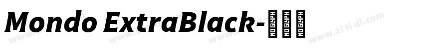 Mondo ExtraBlack字体转换